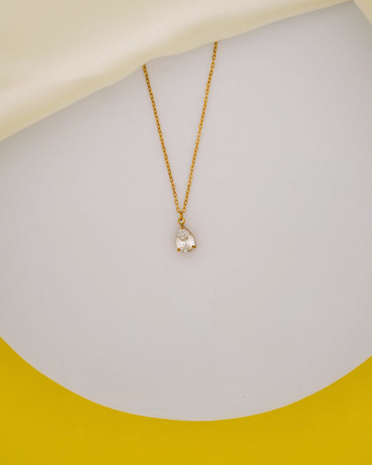 Solara Drop Necklace – 18K Gold Plated