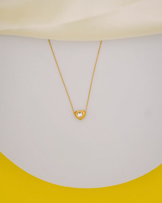 Petit Amour Heart Necklace – 18K Gold Plated