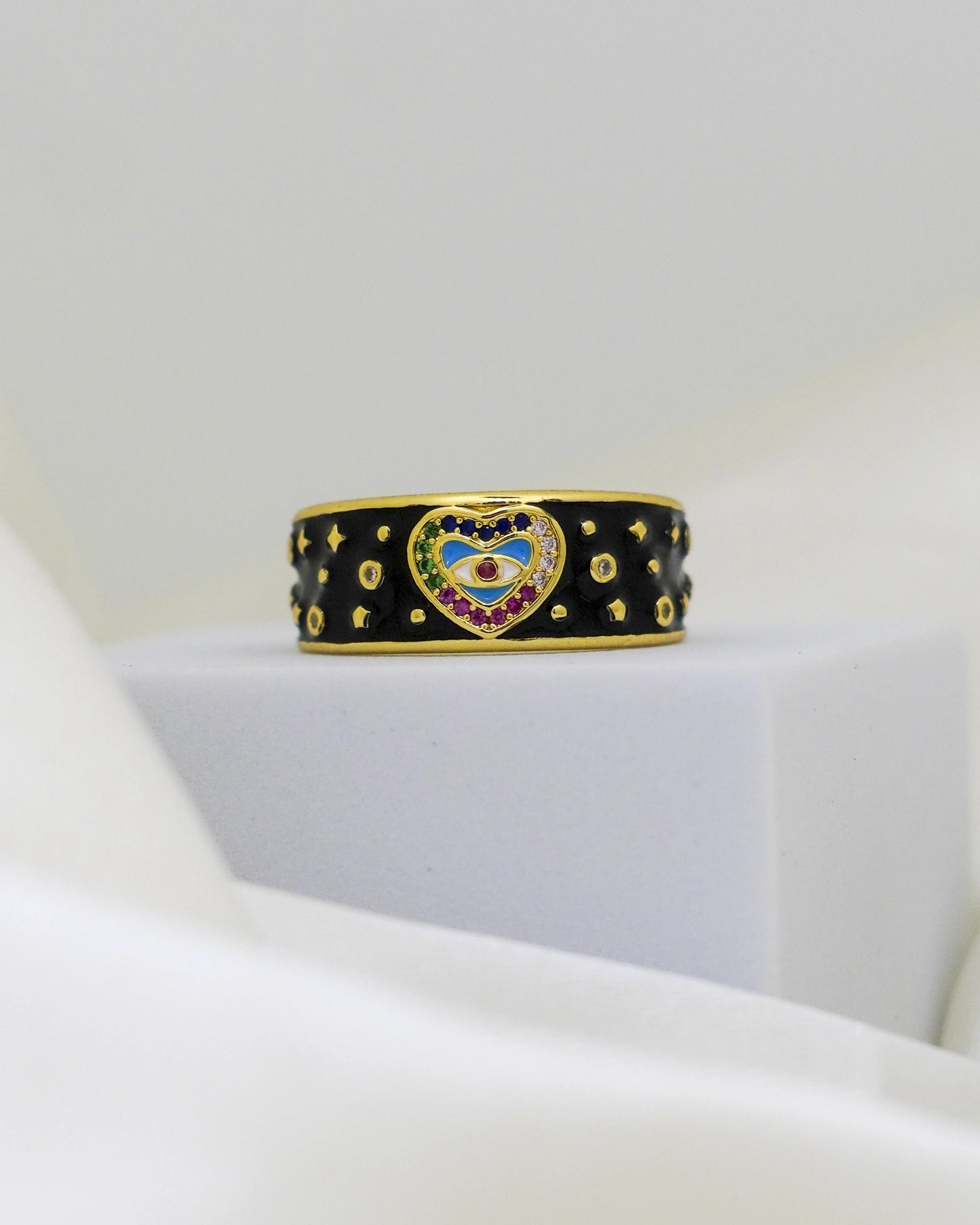 Mystic Vision Adjustable Ring – 18K Gold Plated