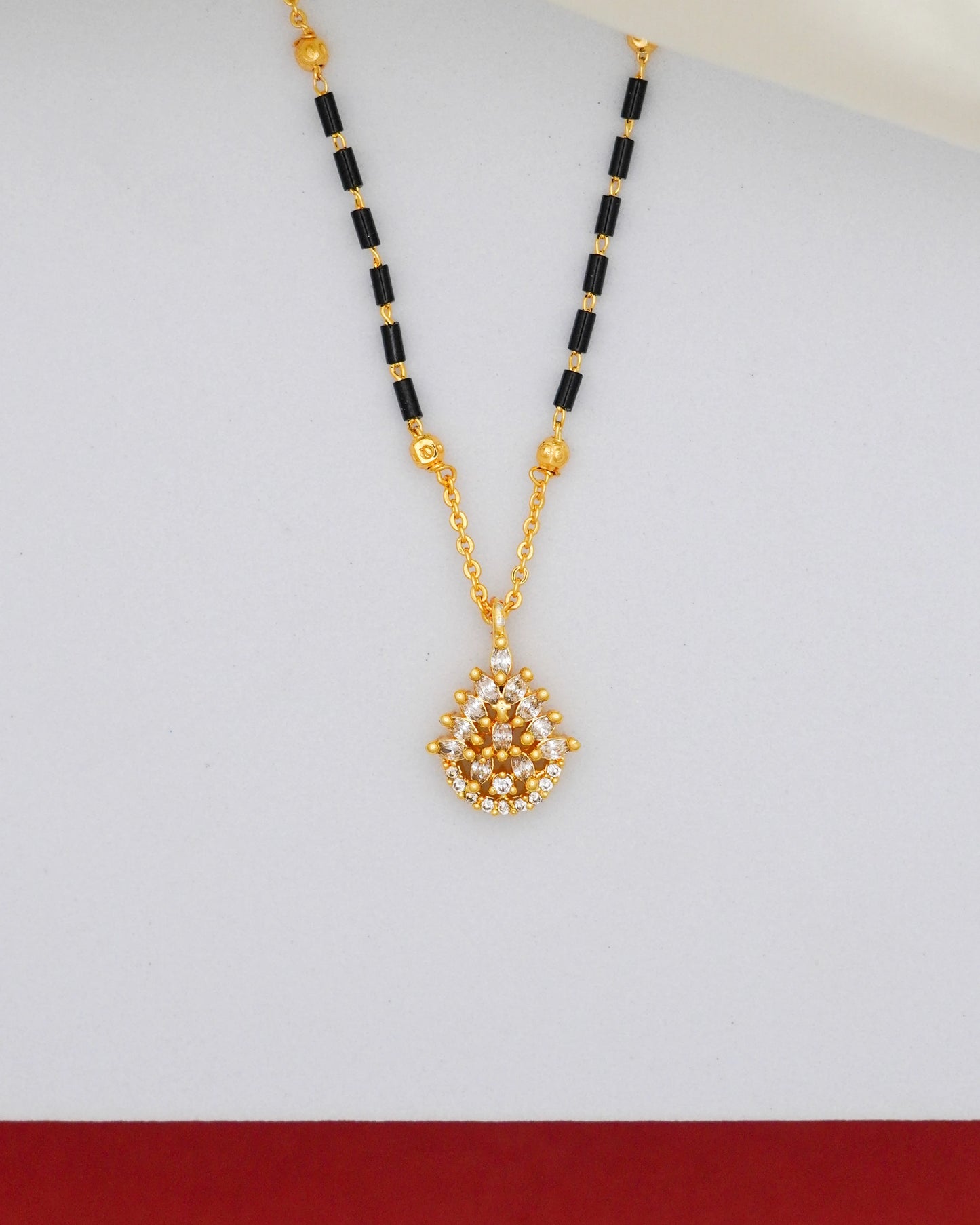 Sunlit Drop Mangalsutra – 18K Gold Plated