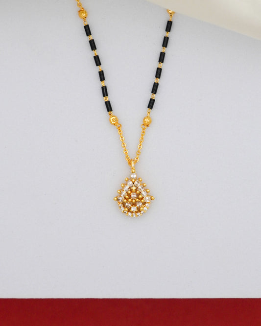 Sunlit Drop Mangalsutra – 18K Gold Plated