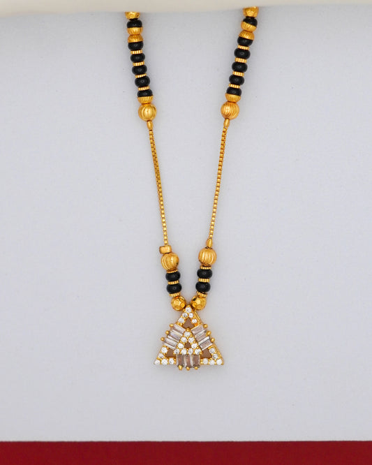 Auric Prism Mangalsutra – 18K Gold Plated