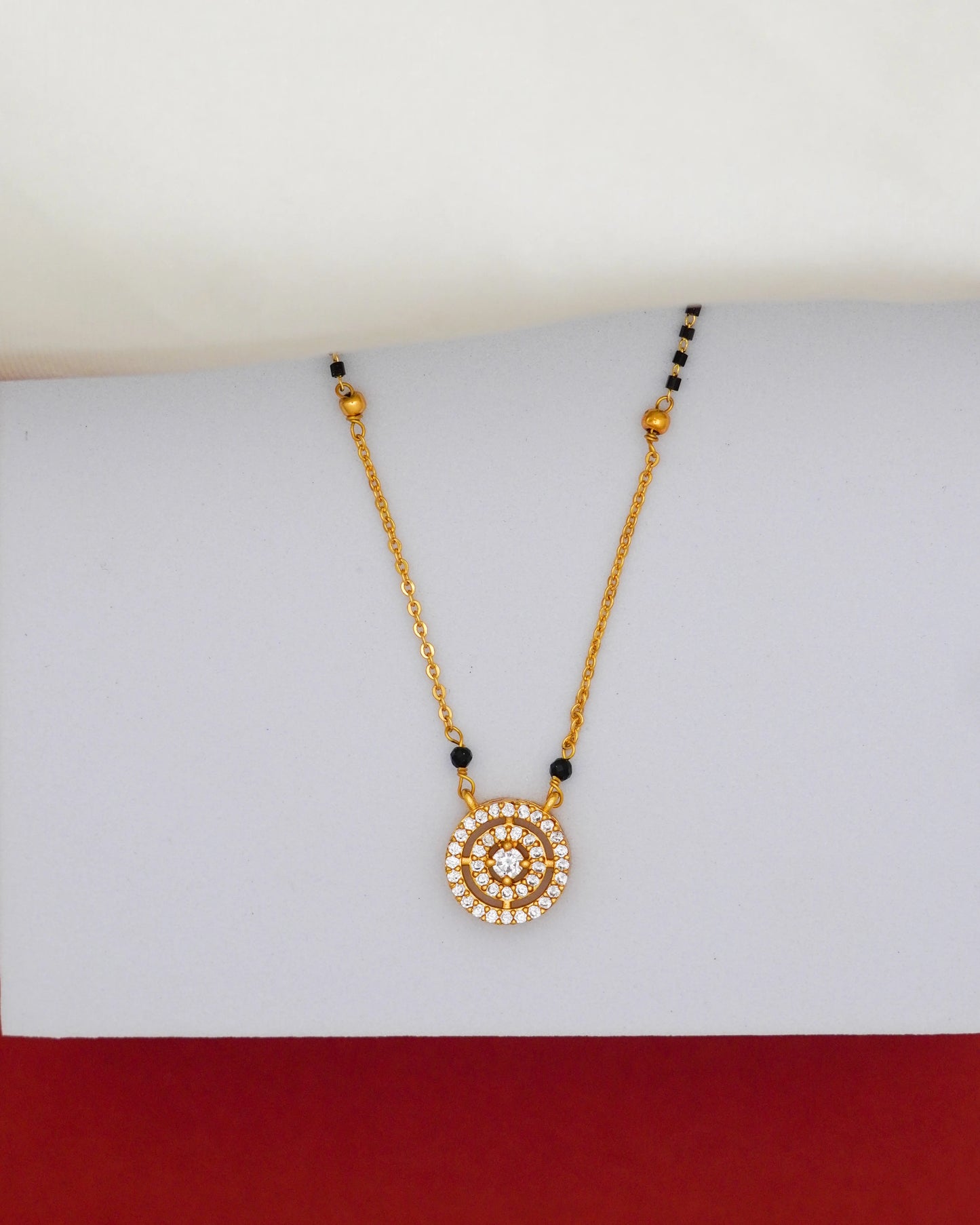 Halo Glow Mangalsutra – 18K Gold Plated