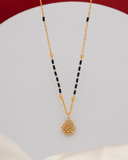 Sunlit Drop Mangalsutra – 18K Gold Plated