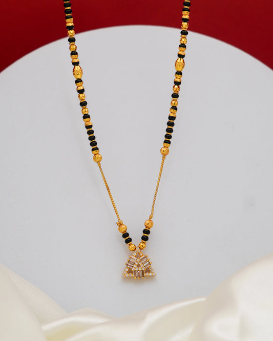 Auric Prism Mangalsutra – 18K Gold Plated