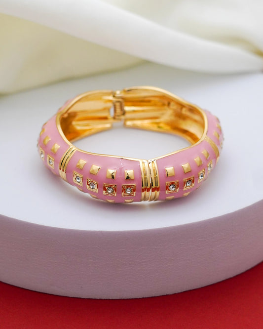 Roselyn Enamel Bracelet – 18K Gold Plated