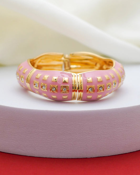 Roselyn Enamel Bracelet – 18K Gold Plated