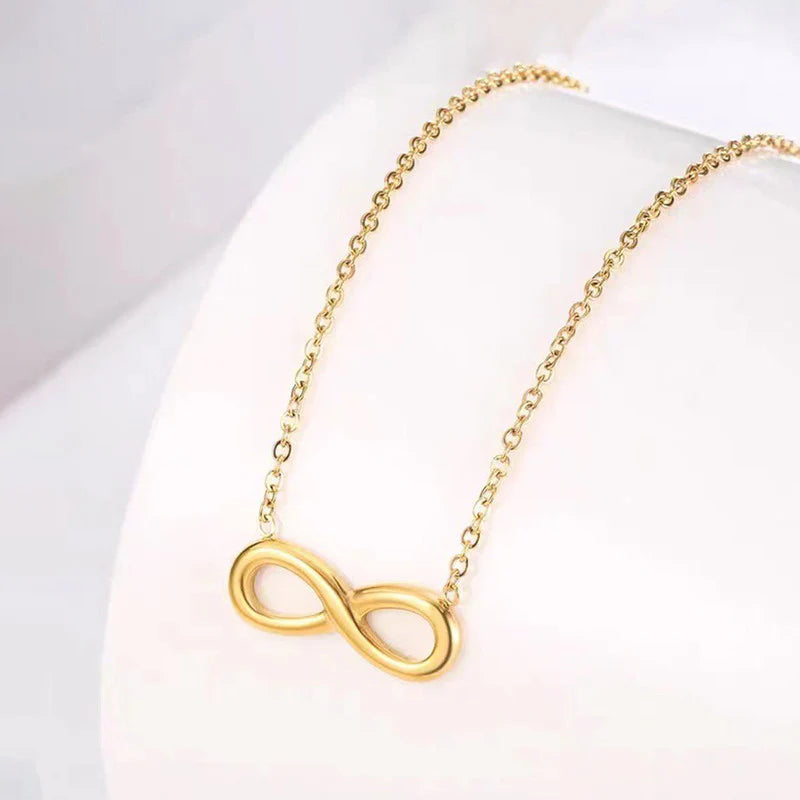 Infinity Pendant Necklace – 18K Gold Plated