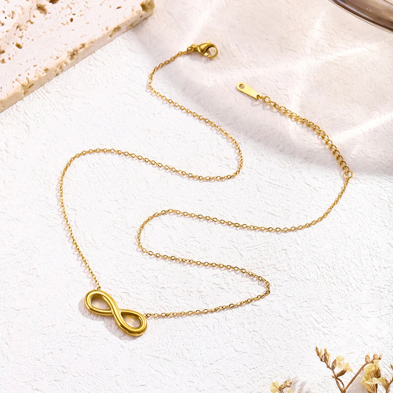 Infinity Pendant Necklace – 18K Gold Plated