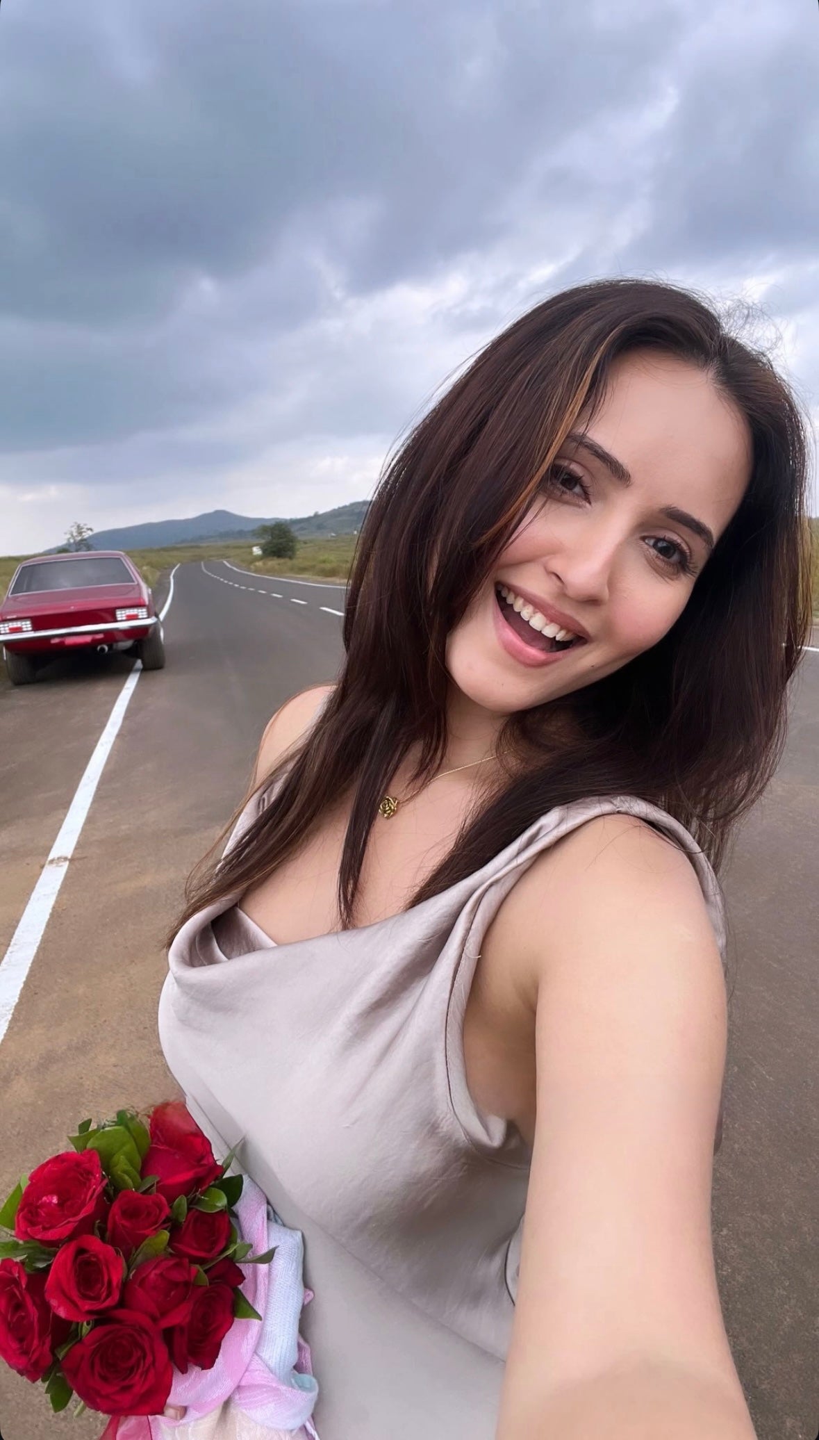 Rosette Bloom Necklace – 18K Gold Plated