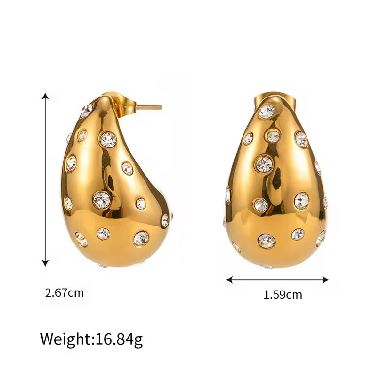 Luna Drops – 18K Gold Plated