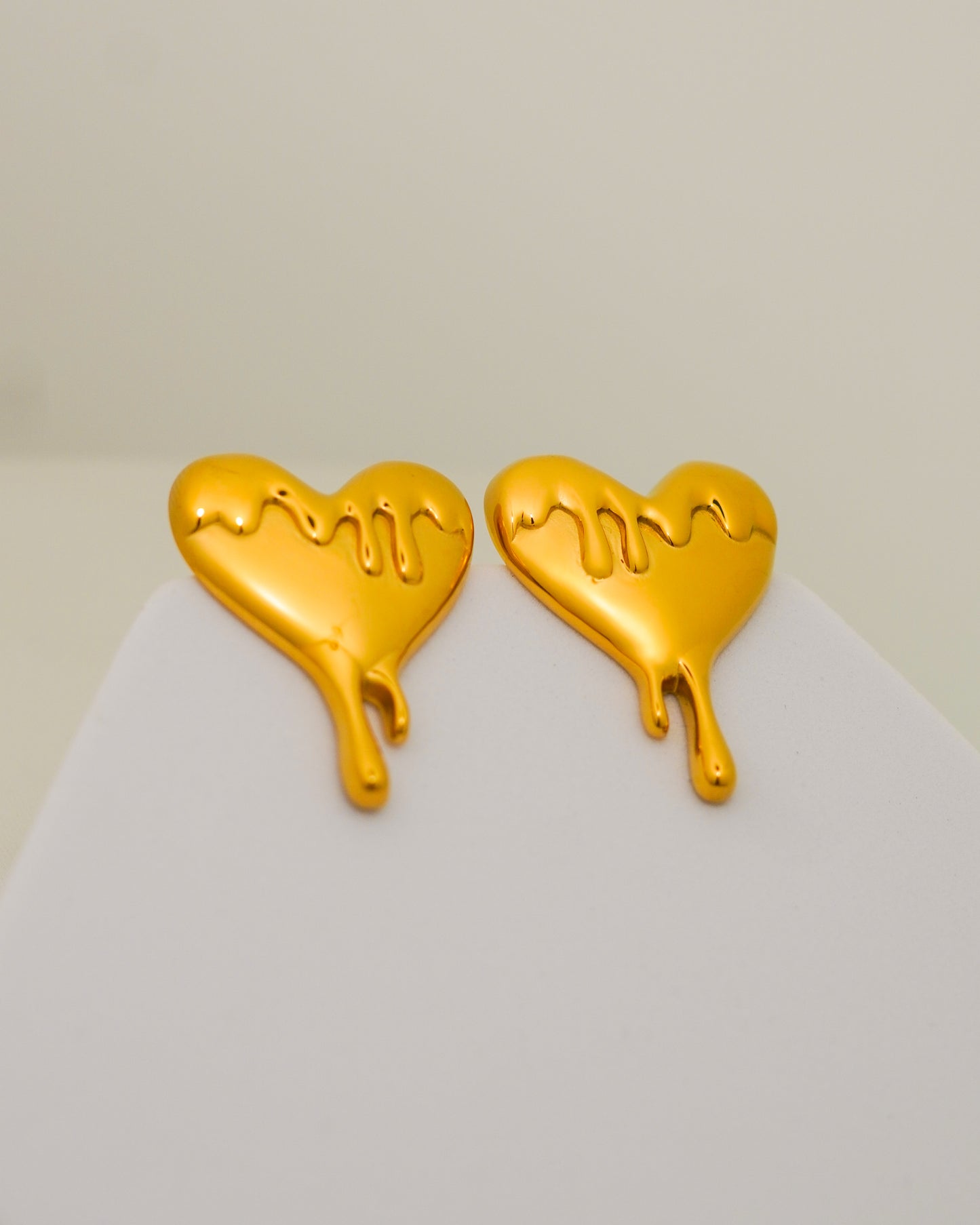 Molten Love Studs – 18K Gold Plated