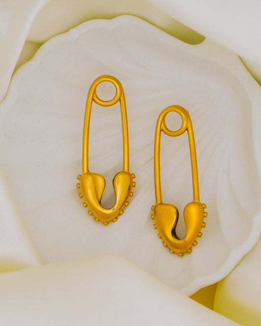 Heartlock Earrings – 18K Gold Plated