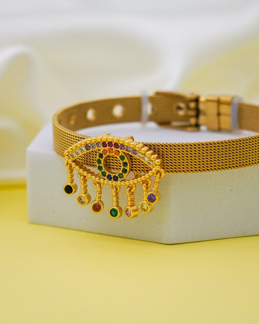 Guardian Charm Belt Bracelet – 18K Gold Plated
