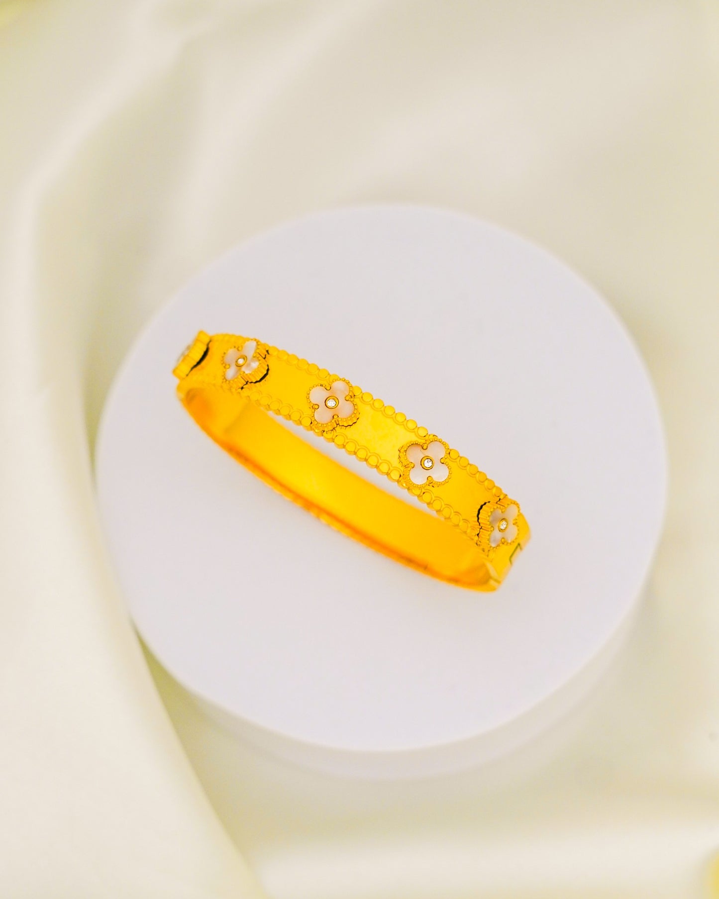 Floral Bloom Bracelet - 18K Gold Plated