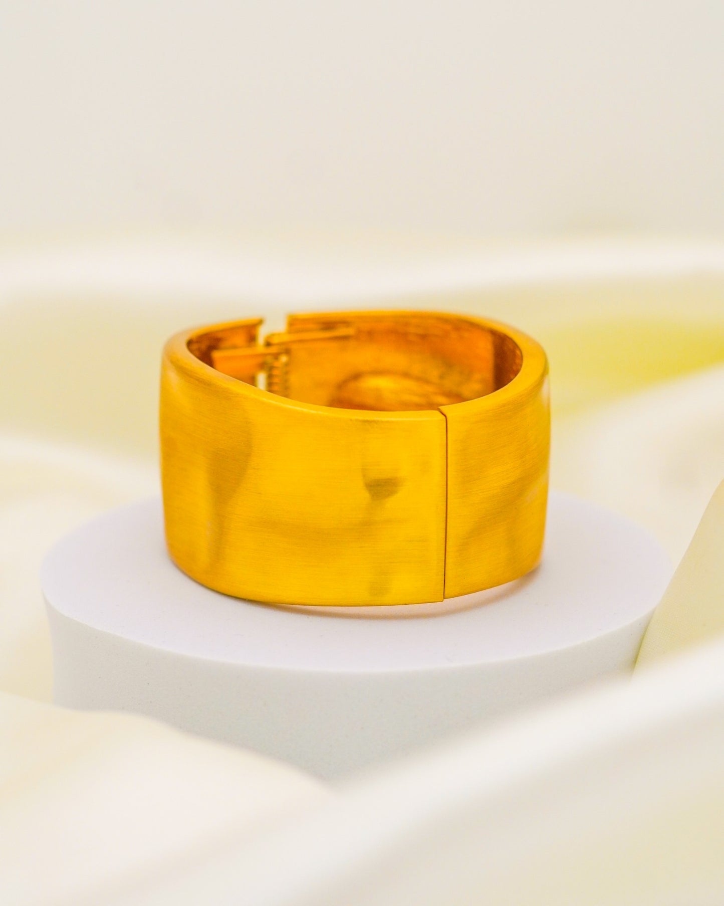 Golden Drift Cuff Bracelet - 18K Gold Plated
