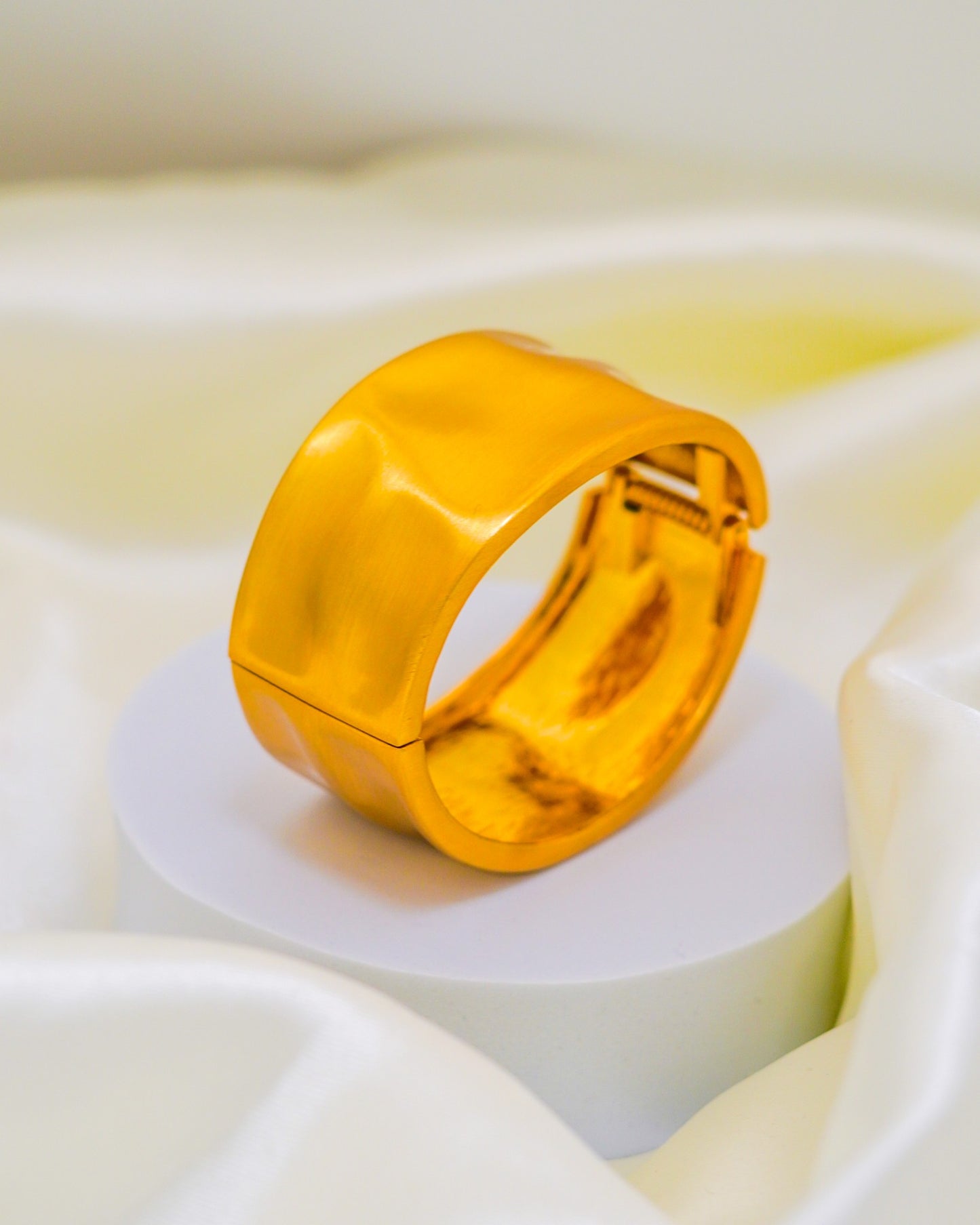 Golden Drift Cuff Bracelet - 18K Gold Plated