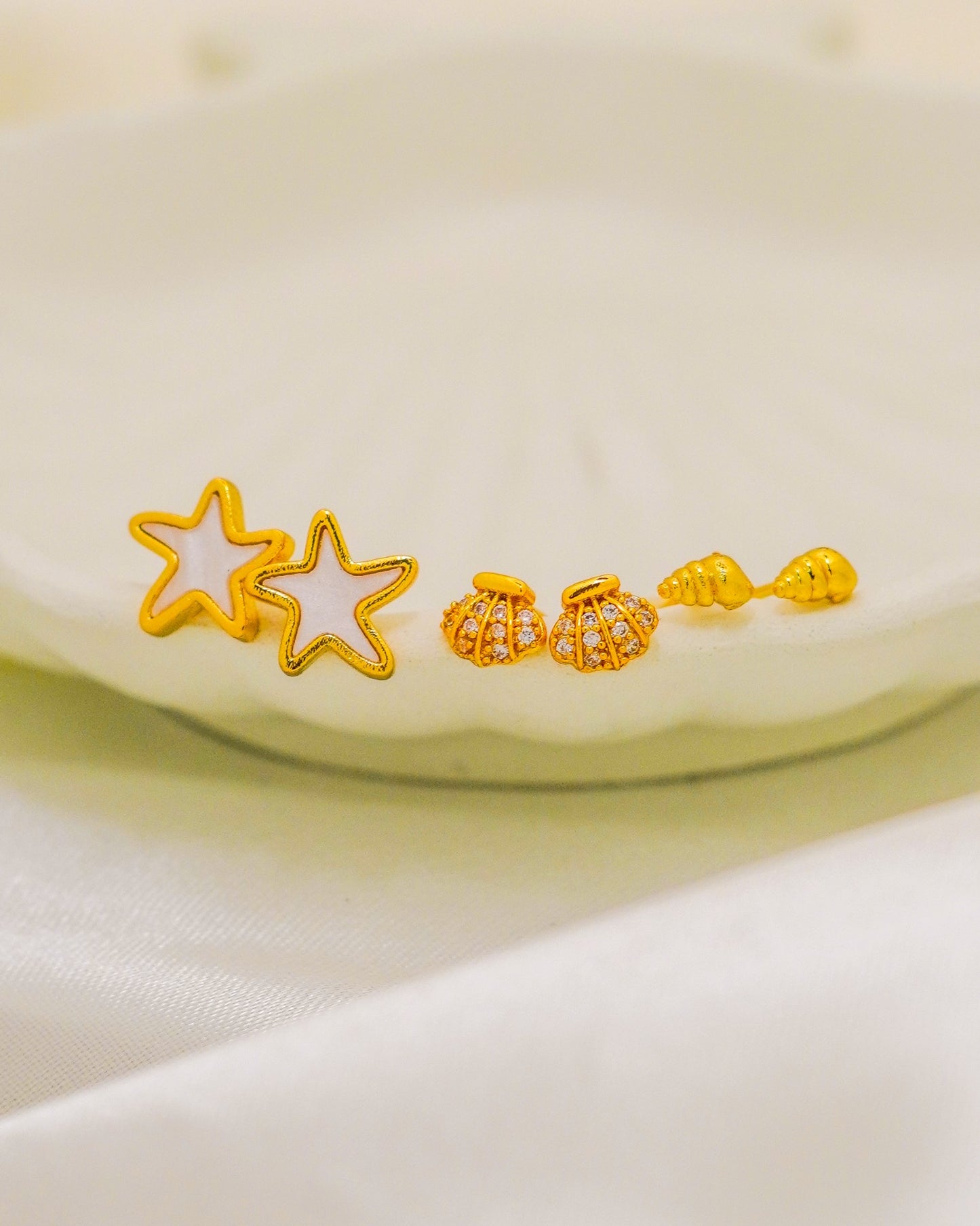 Everyday Beach Look Set (Pack of 3) - 18K Gold Plated