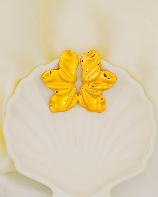 Bold Blossom Earrings – 18K Gold Plated