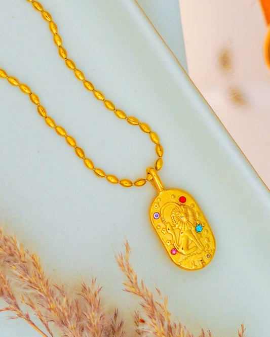 Leo Zodiac Pendant Necklace - 18K Gold Plated