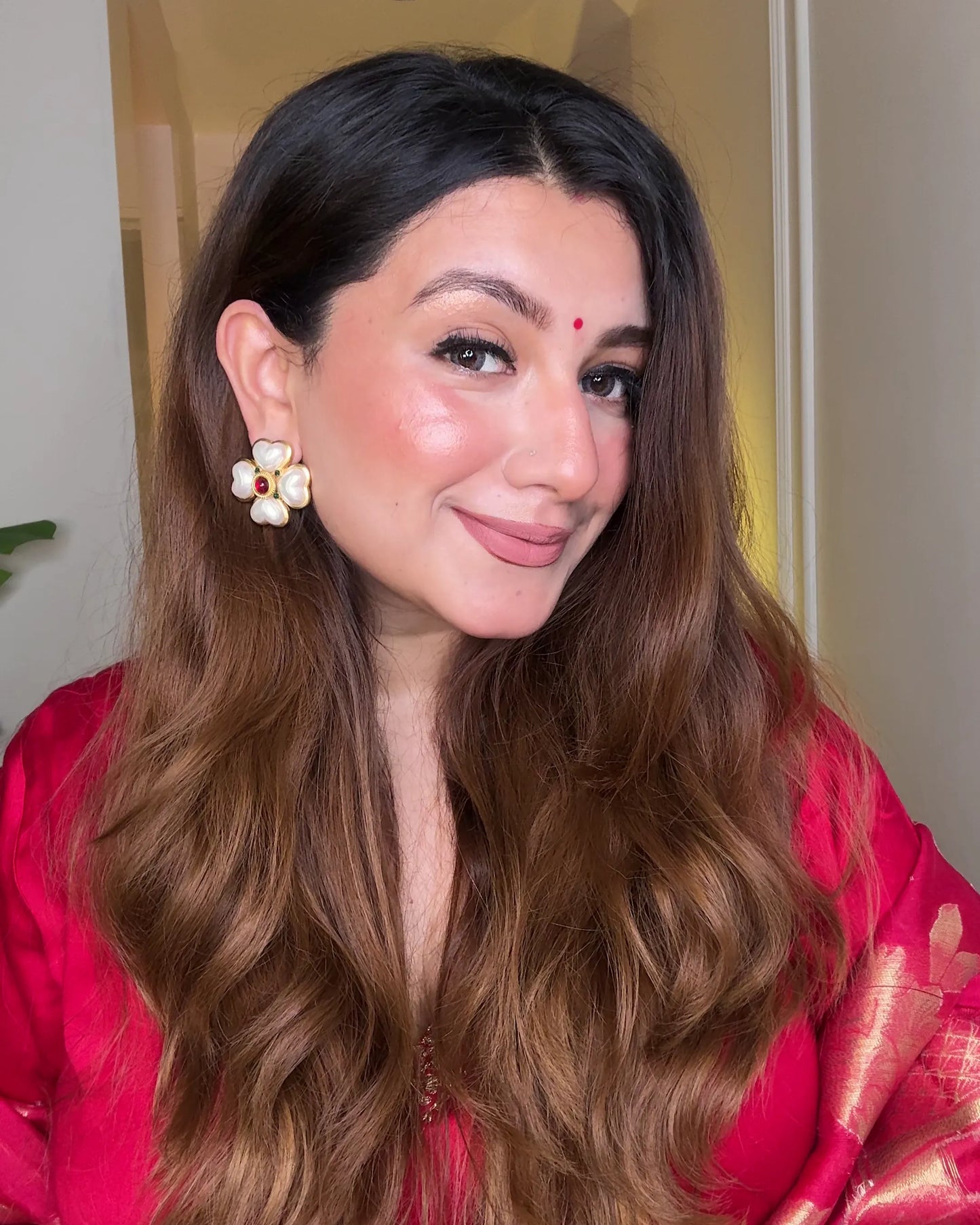 Rudra Bloom Earrings – 18K Gold Plated