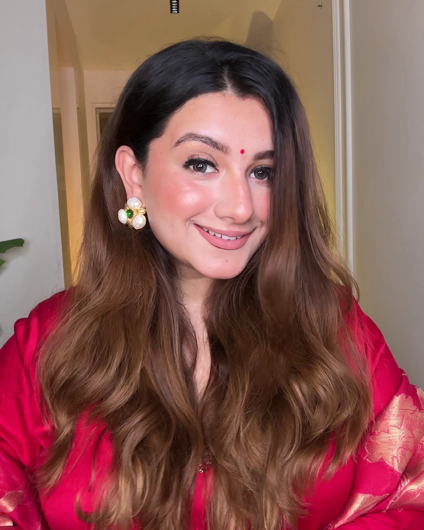 Kamini Blossom Earrings – 18K Gold Plated