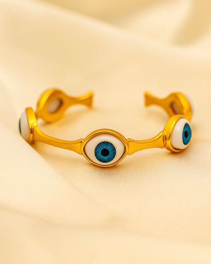 Nazar Charm Bracelet - 18K Gold Plated