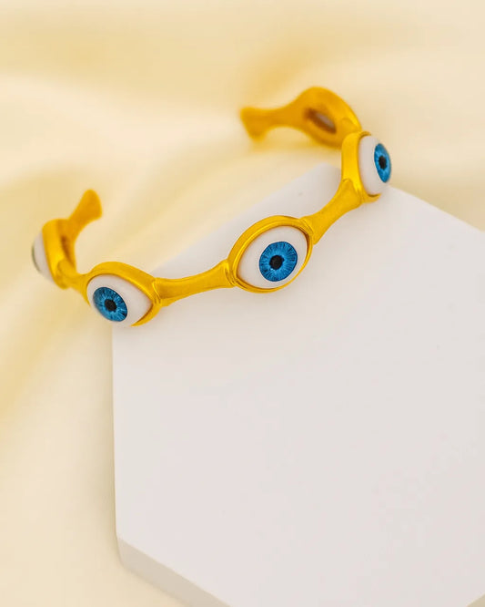 Nazar Charm Bracelet - 18K Gold Plated