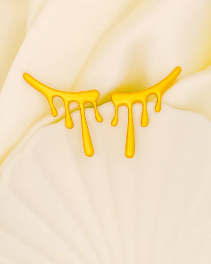 Molten Drip Earrings – 18K Gold Plated