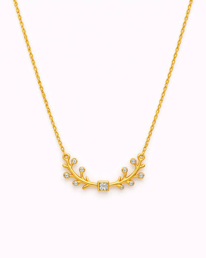 Golden Sprig Necklace – 18K Gold Plated