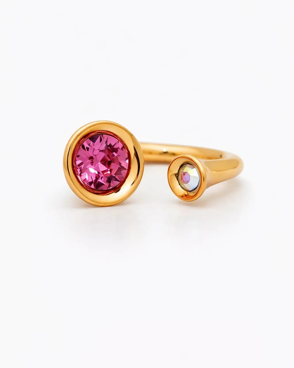 Rosé Duo Adjustable Ring – 18K Gold Plated