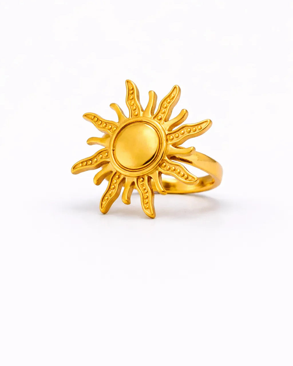 Solar Flare Adjustable Ring – 18K Gold Plated