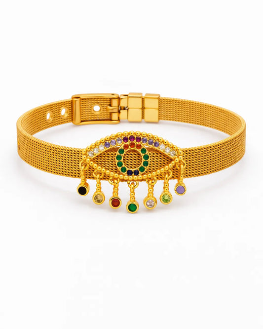 Guardian Charm Belt Bracelet – 18K Gold Plated