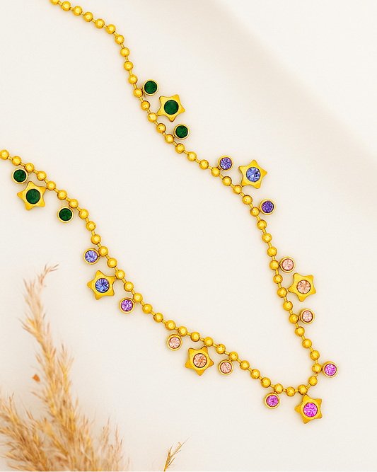 Cosmic Charm Necklace - 18K Gold Plated