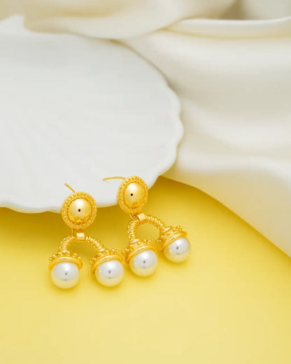 Pearl Drops – 18K Gold Plated