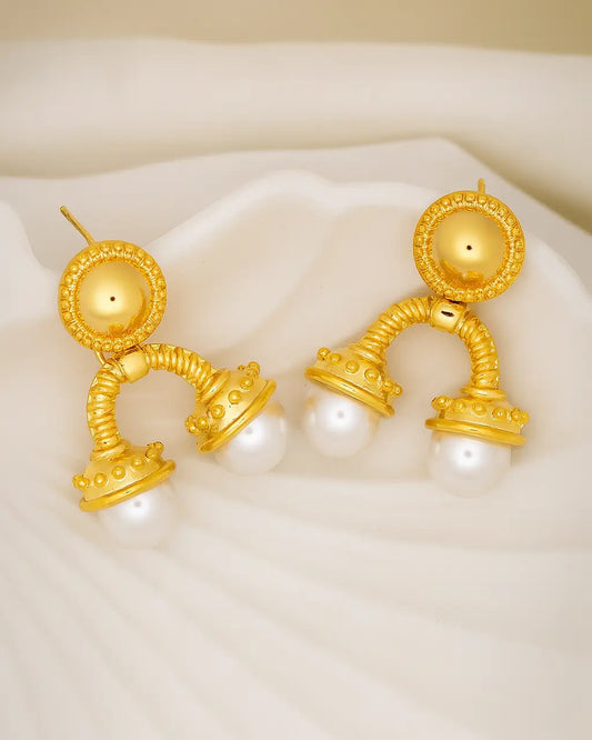 Pearl Drops – 18K Gold Plated