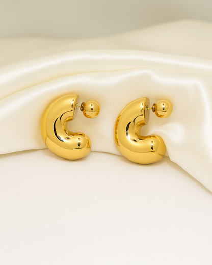 Luna Luxe Hoops - 18K Gold Plated