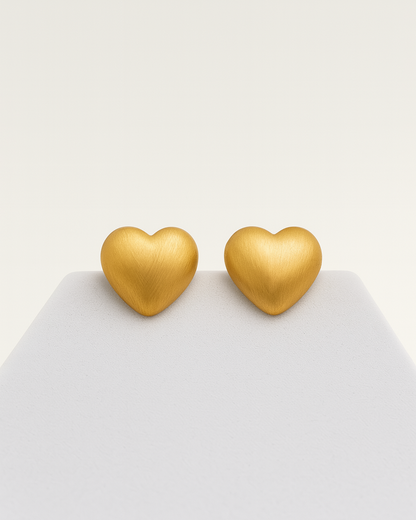 Heart & Pearl Duo – 18K Gold Plated