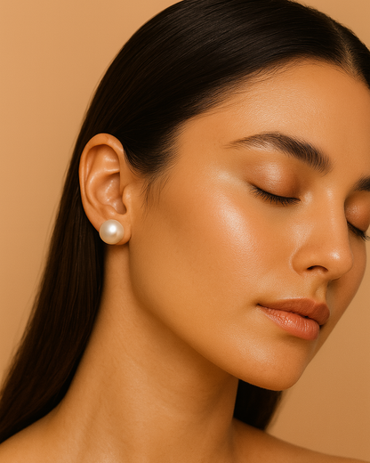 Heart & Pearl Duo – 18K Gold Plated