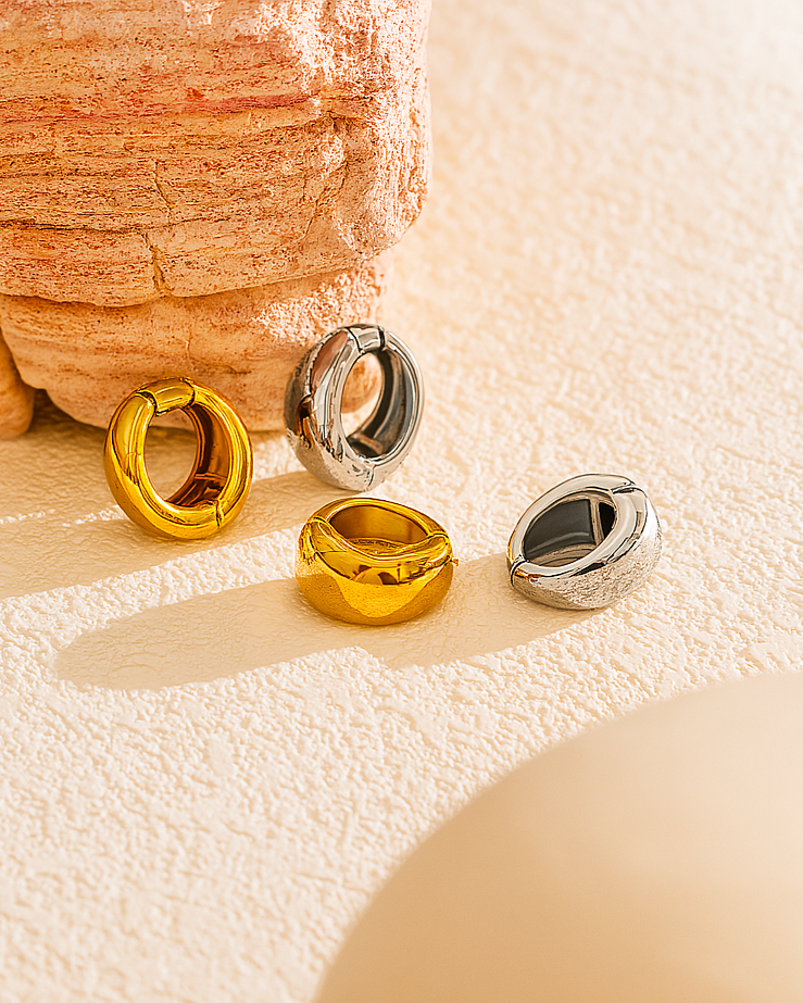 Sol Hoops - 18K Gold Plated