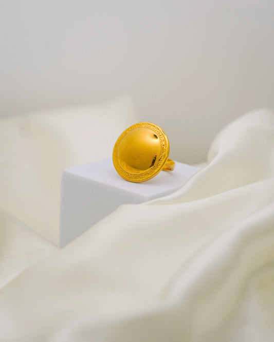 Roma Coin Ring – 18K Gold Plated