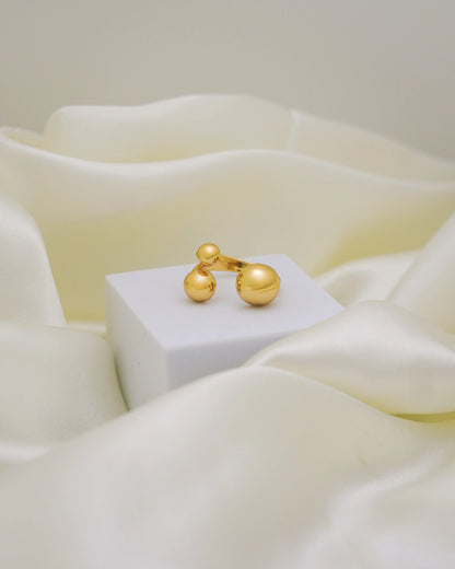 Halo Motion Adjustable Ring – 18K Gold Plated