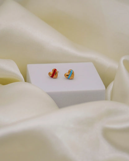 Playful Hearts Earring Set – 6 Pairs