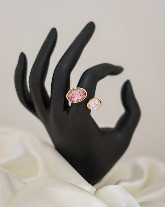 Iris Glow Adjustable Ring – 18K Gold Plated