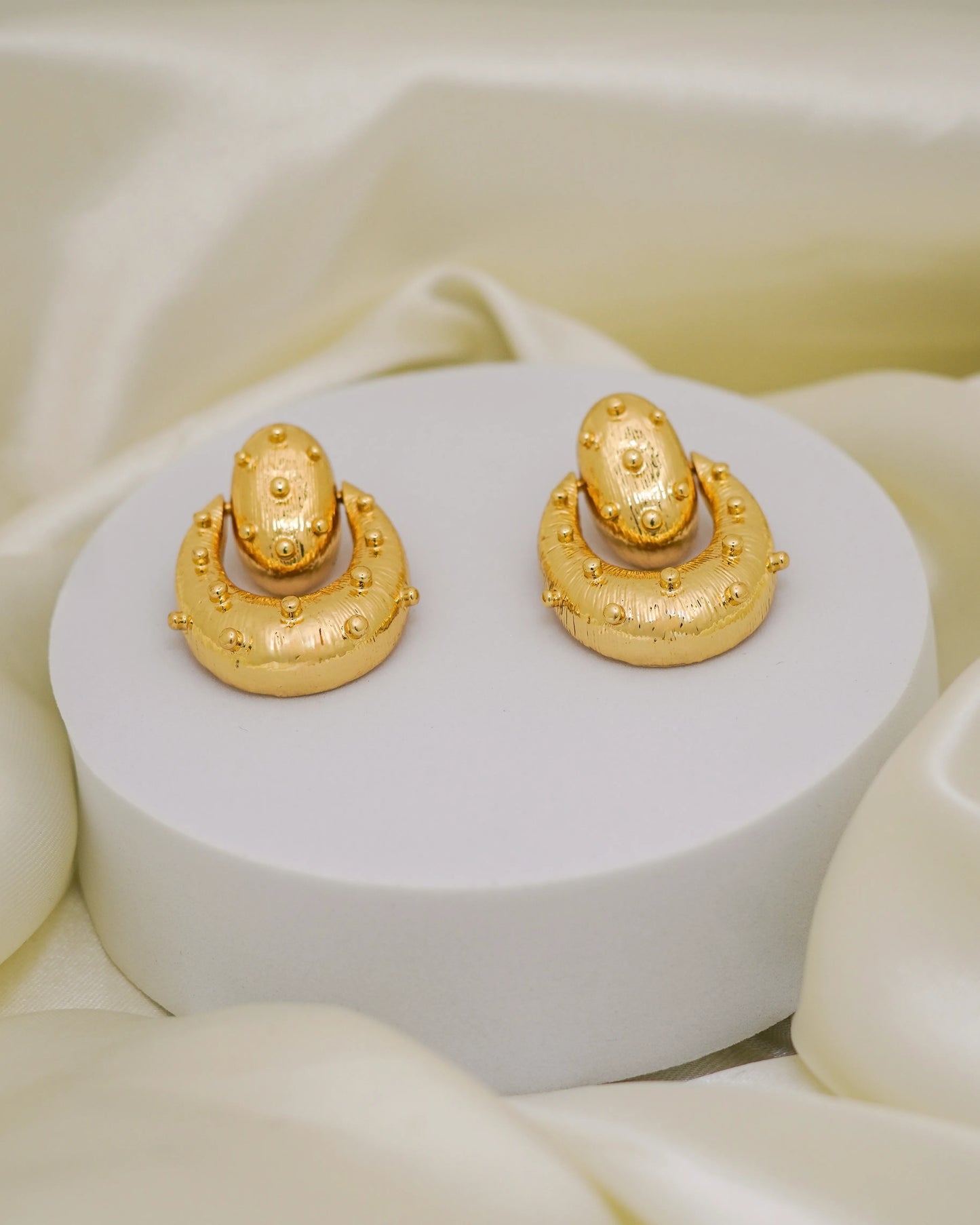 Solar Crest Drops – 18K Gold Plated