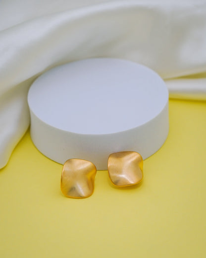 Solara Dome Studs – 18K Gold Plated