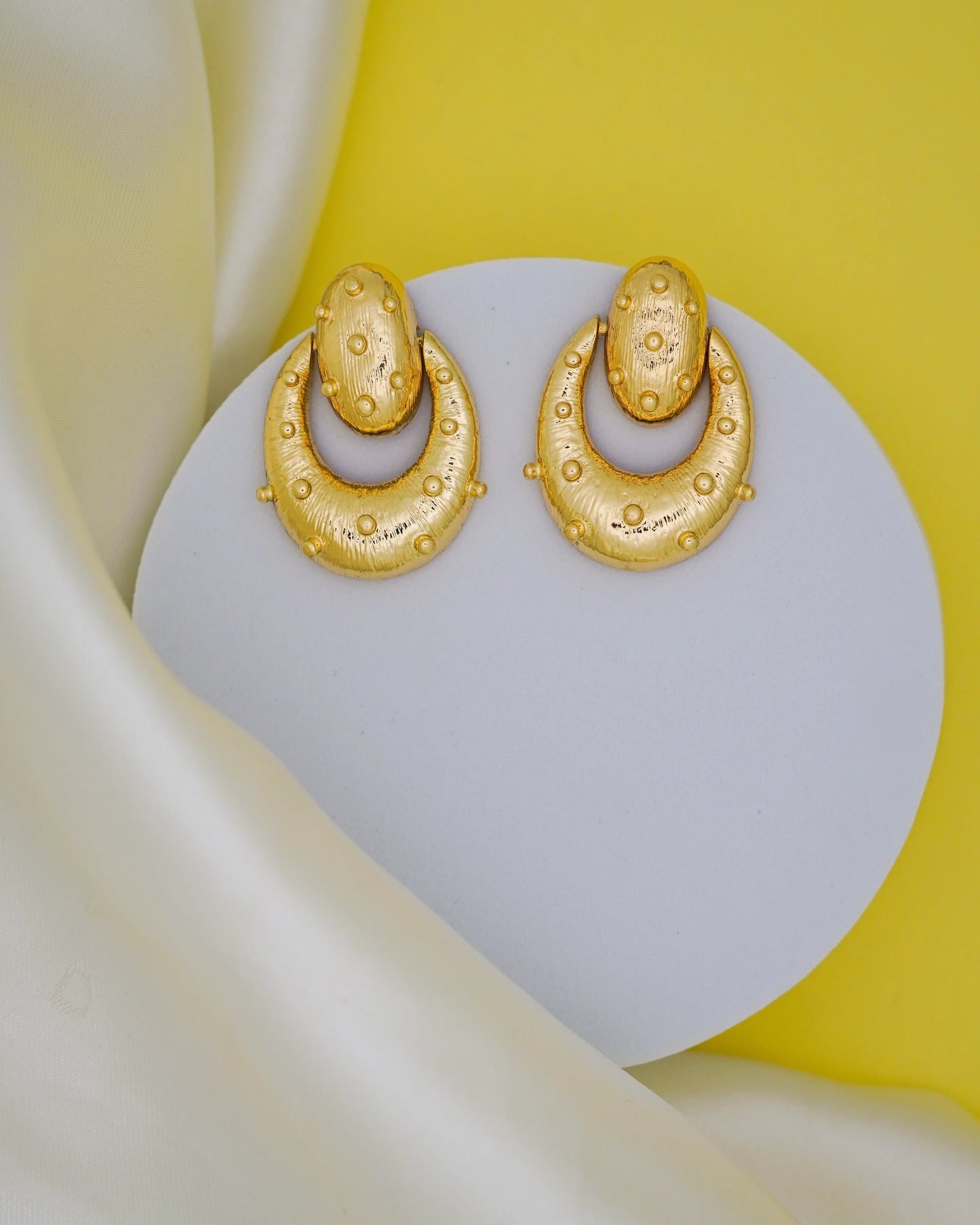 Solar Crest Drops – 18K Gold Plated
