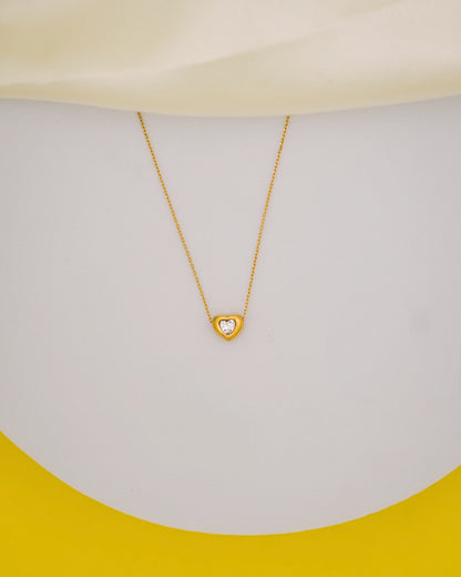 Petit Amour Heart Necklace – 18K Gold Plated