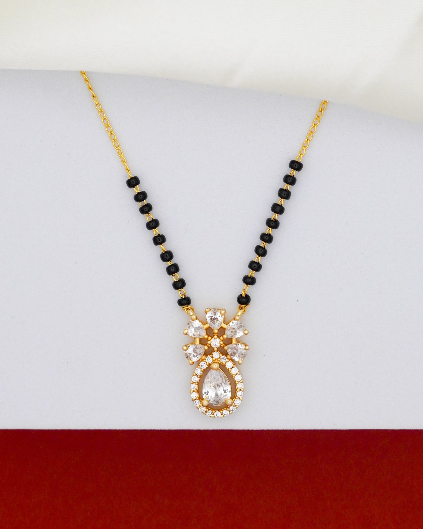 Radiant Blossom Mangalsutra – 18K Gold Plated