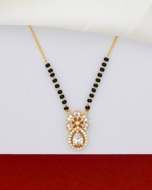 Radiant Blossom Mangalsutra – 18K Gold Plated